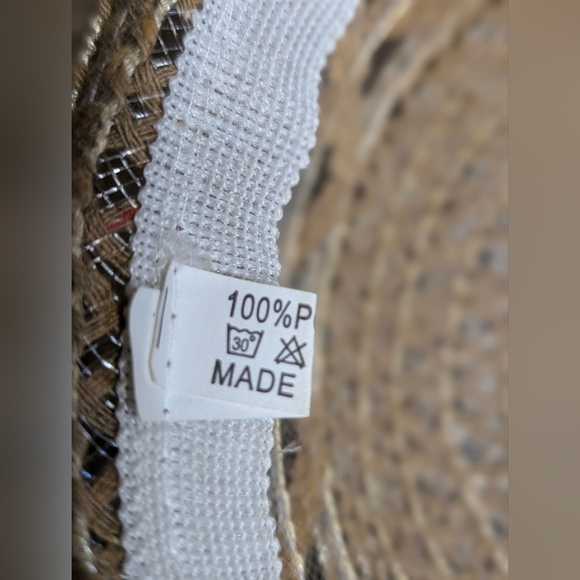 Kentucky Derby Hat, Church Hat Tan Black And White. Fancy Hat, lightweight NWOT - Picture 5 of 8